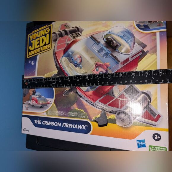 NWOT Hasbro Disney Star Wars Young Jedi Adventures The Crimson Firehawk - Picture 4 of 11